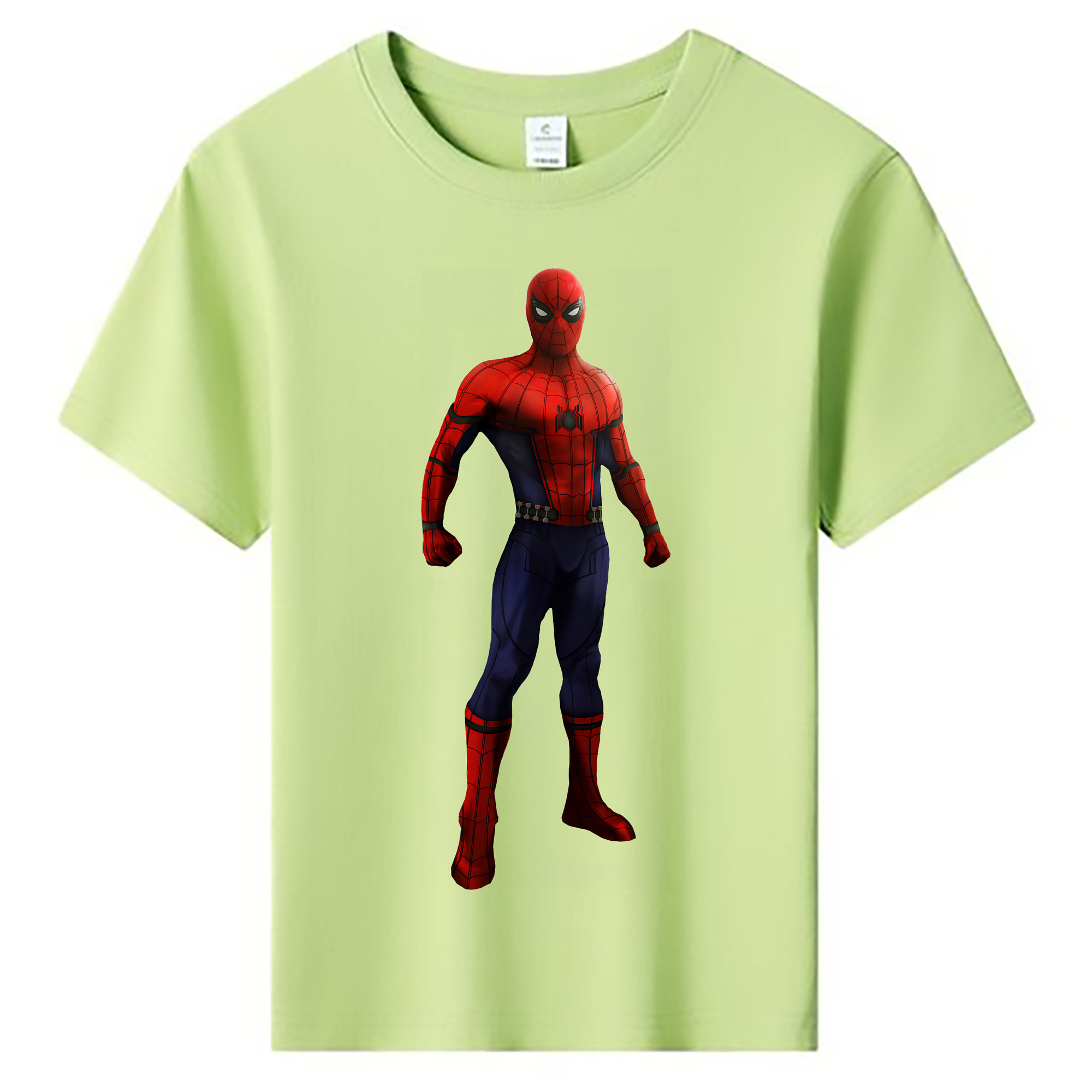 （画像用） Spider Man スパイダーマン 綿100％キッズTシャツ（フロントプリント）